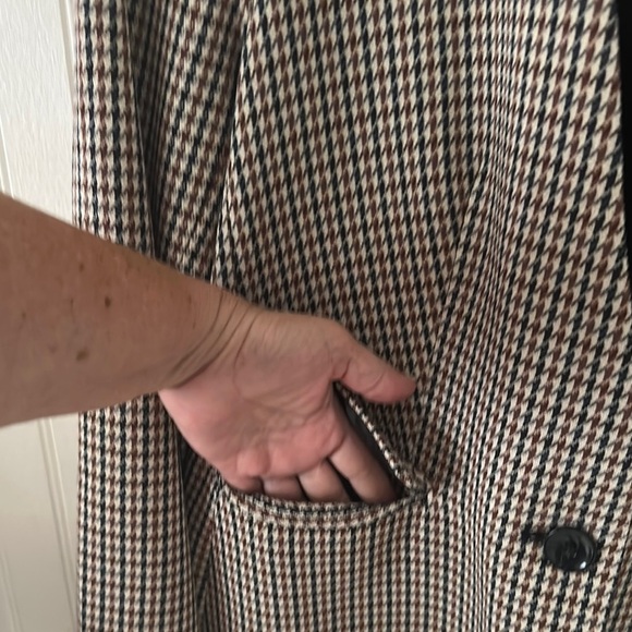 Premise Studio Neutral Colors Houndstooth Blazer sz 8 - Picture 9 of 14